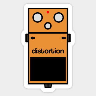 Guitar Effect Distortion Pedal Sticker